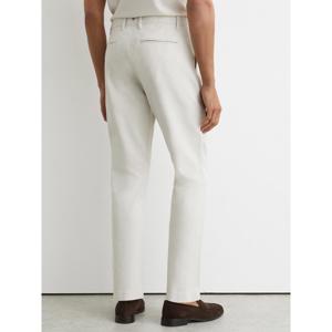 REISS Dobby Cotton Pique Chino Trousers